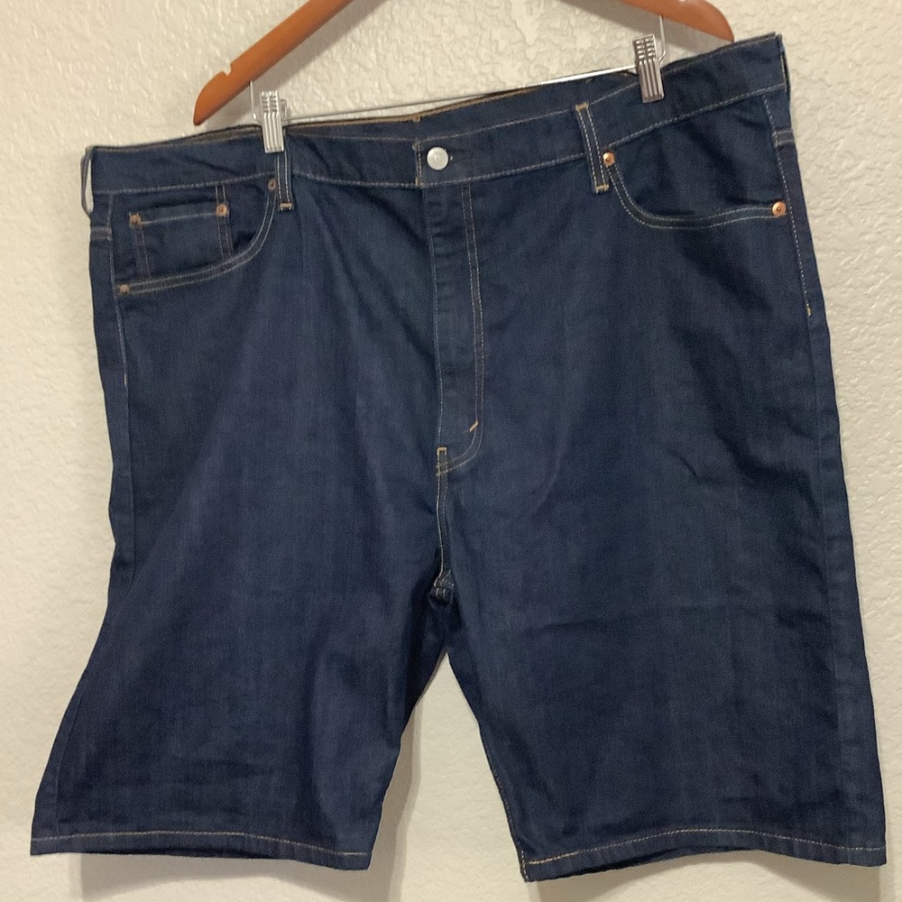 Levi's Blue Loose Fit Denim Straight Jean Shorts Men's Big & Tall 46